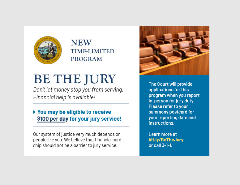 Be the Jury – postcard snip 3